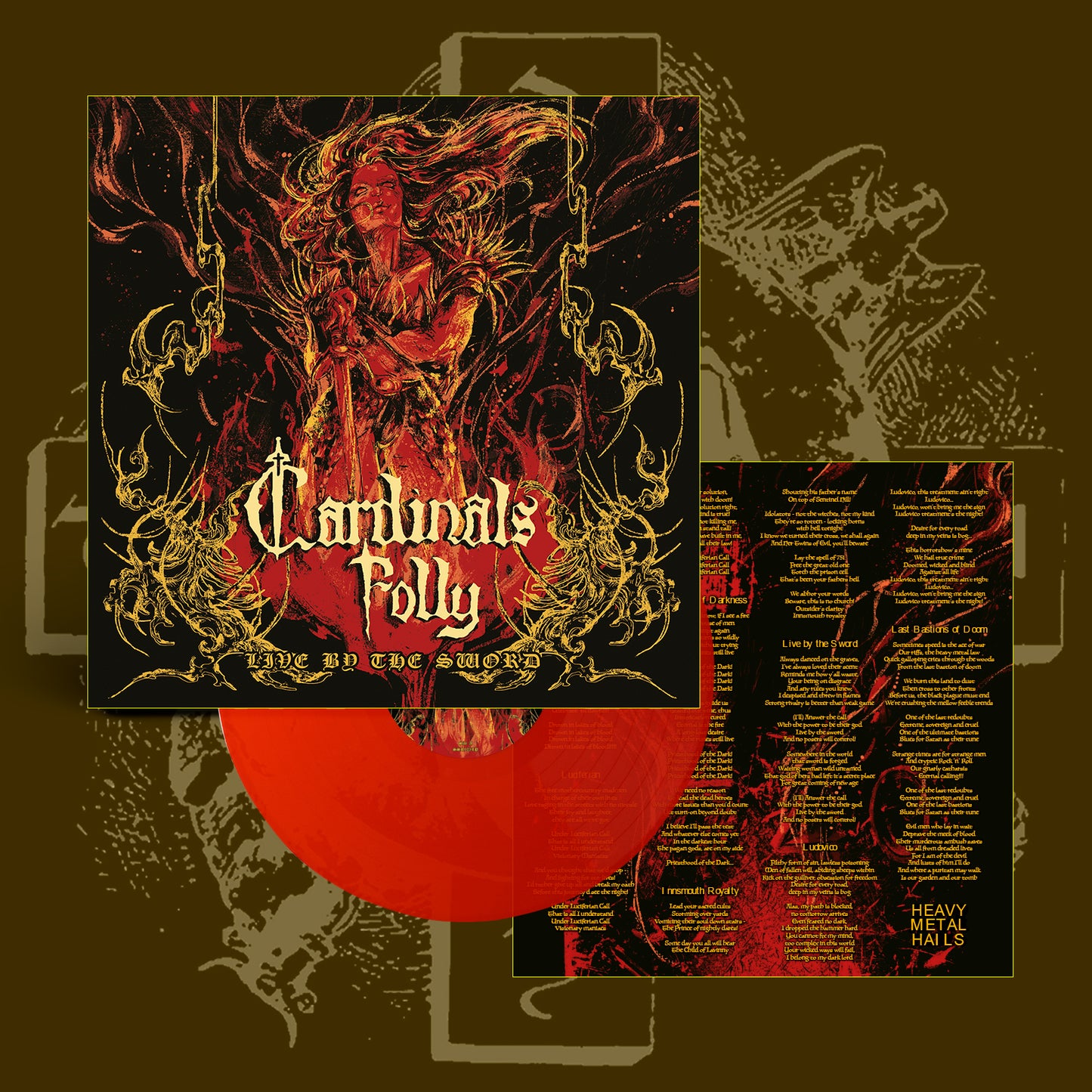 Cardinals Folly "Live By The Sword (transparent red)" Limited Edition 12"