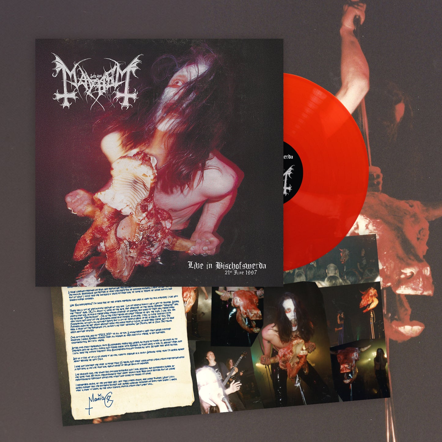Mayhem "Live in Bischofswerda (Red vinyl)" Limited Edition 12"