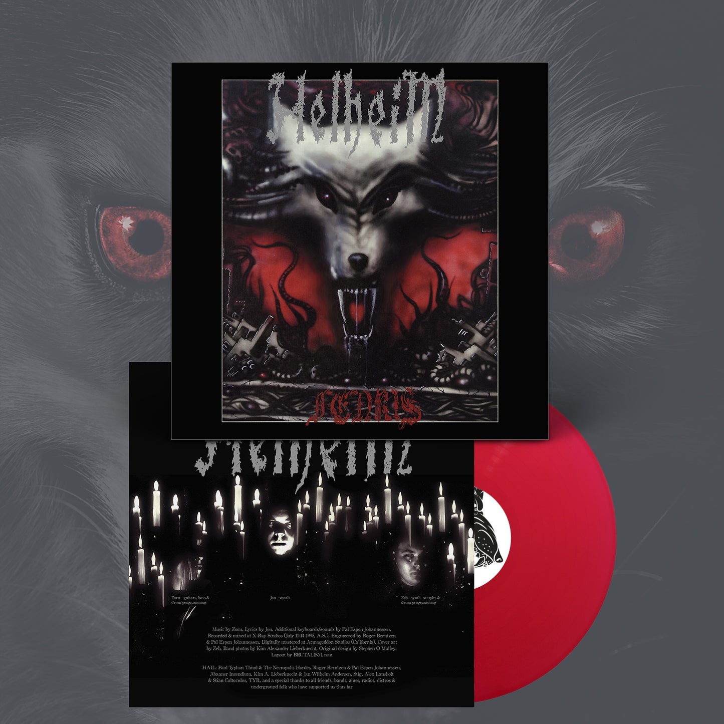 Helheim (aka The Helheim Society) "Fenris (Transparent red vinyl)" Limited Edition 12"