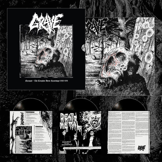 Grave "Necropsy - The Complete Demo Recordings 1986-1991 (Black triple vinyl set)" Limited Edition 3x12"