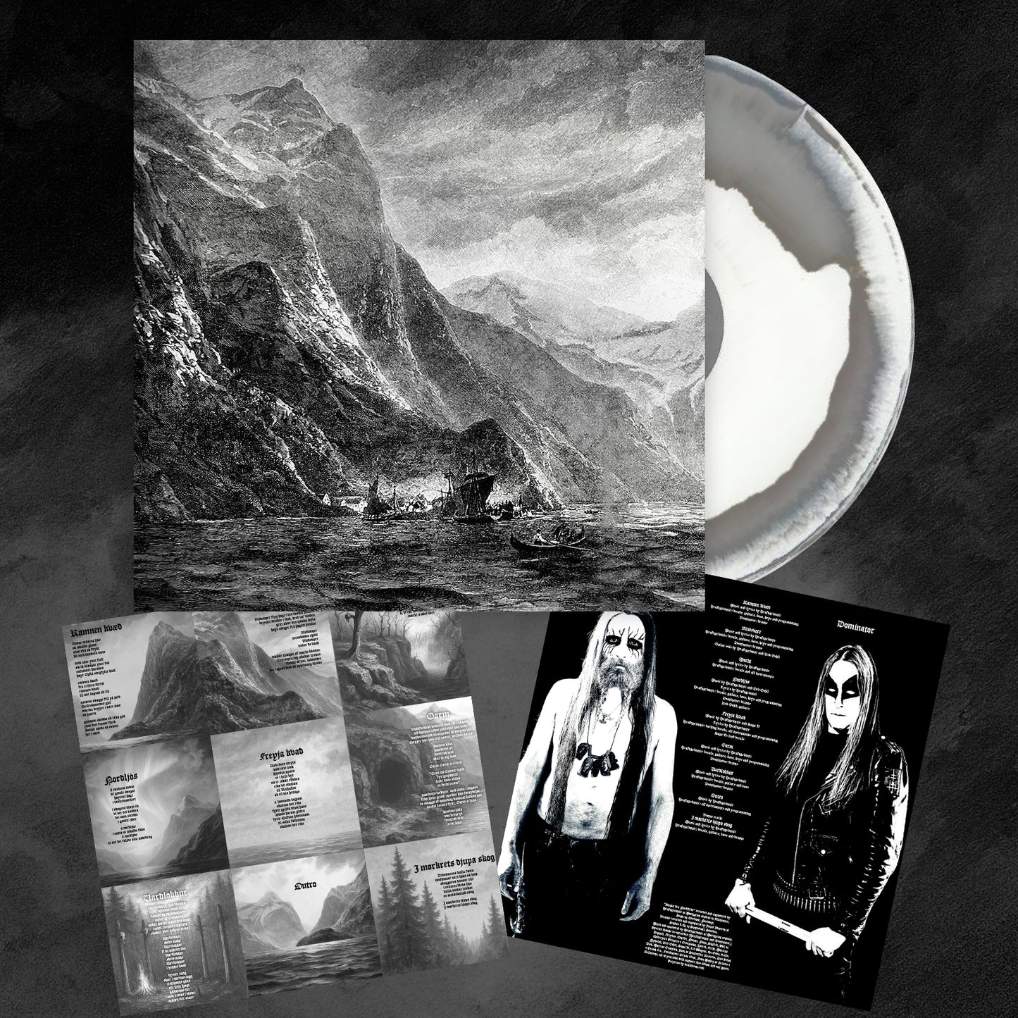 Mørkgrim "Sǫgur frá Norðfirði (Ltd. edition white/grey swirl vinyl)" Limited Edition 12"