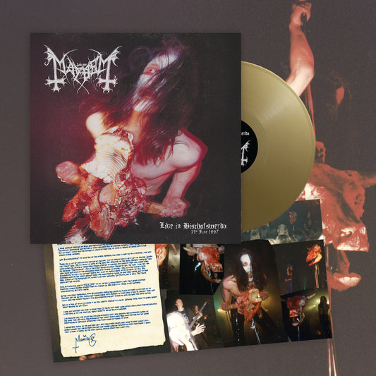 Mayhem "Live in Bischofswerda (Gold vinyl - SOULSELLER EXCLUSIVE)" Limited Edition 12"