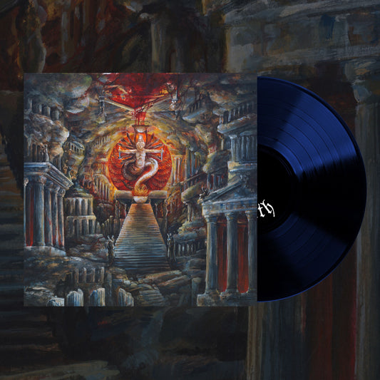 Ensanguinate "Death Saturnalia (with temples below) Blue Vinyl" Limited Edition 12"
